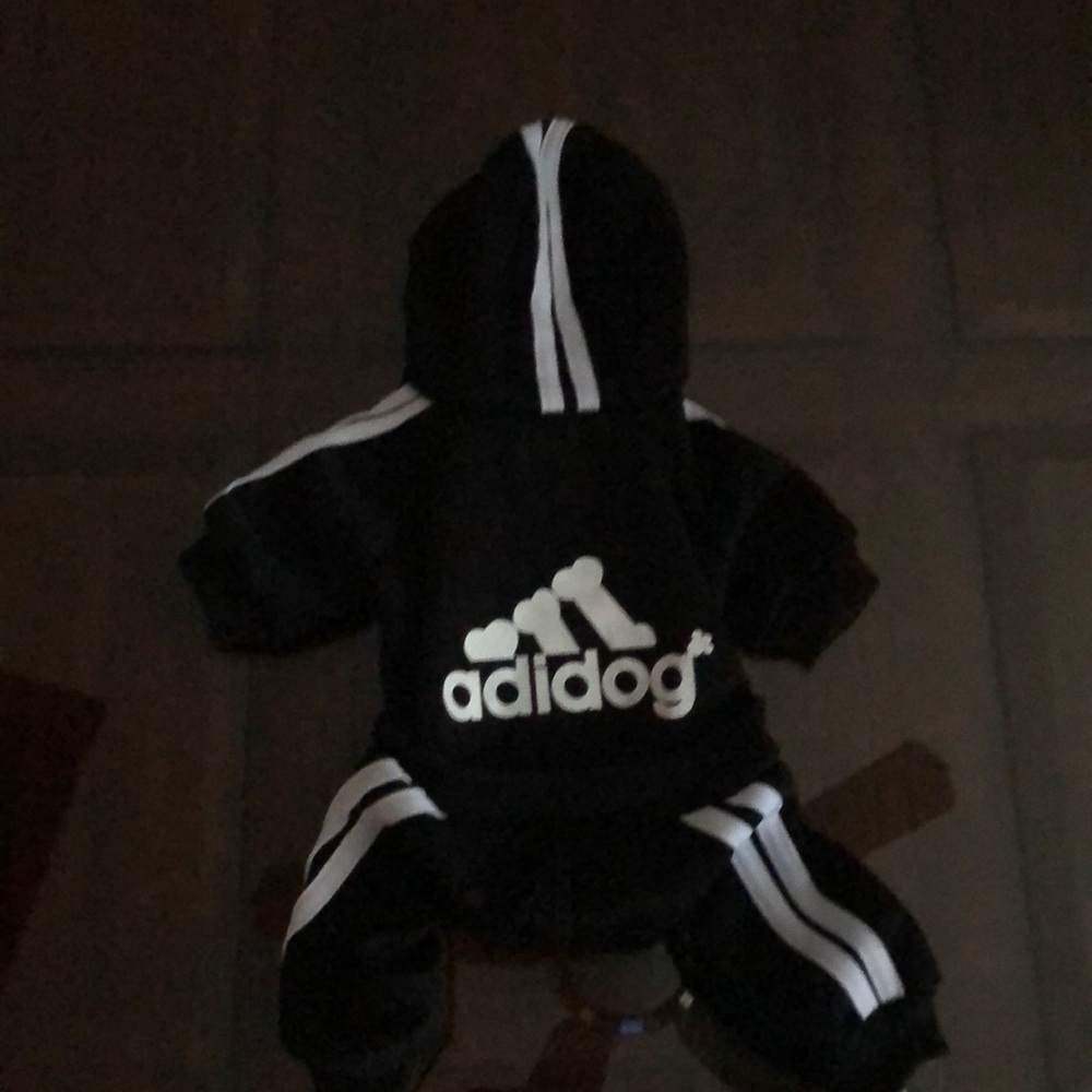 Adidas dog track suit